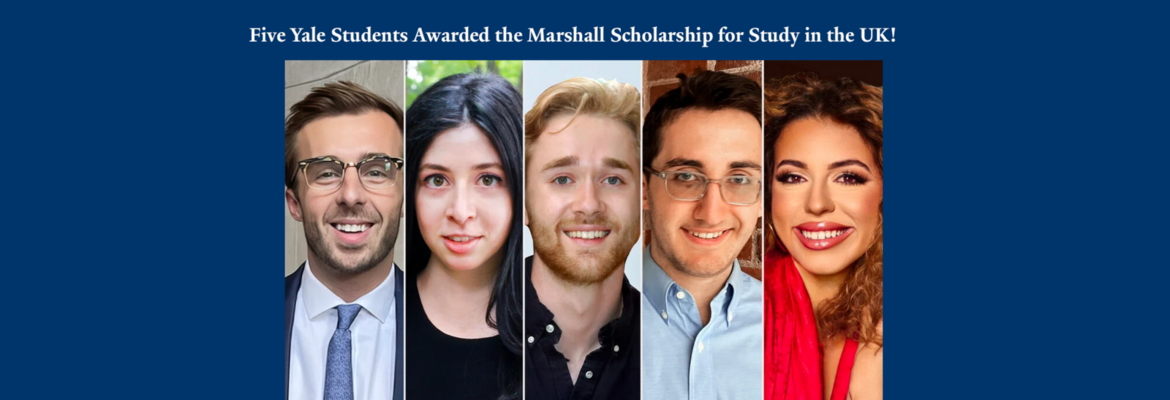 The Marshall Scholarship funds up to three years of graduate study in any academic topic at any university in the United Kingdom.<a href="https://news.yale.edu/2023/12/11/five-promising-leaders-yale-named-2024-marshall-scholars">Learn more</a>